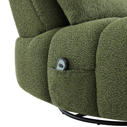 Poltrona reclinabile Cole Power Recliner girevole con supporto lombare