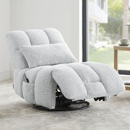 Poltrona reclinabile Cole Power Recliner girevole con supporto lombare
