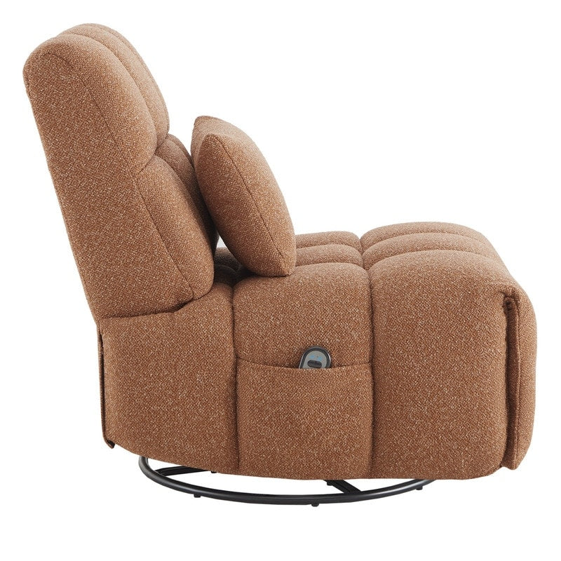 Poltrona reclinabile Cole Power Recliner girevole con supporto lombare
