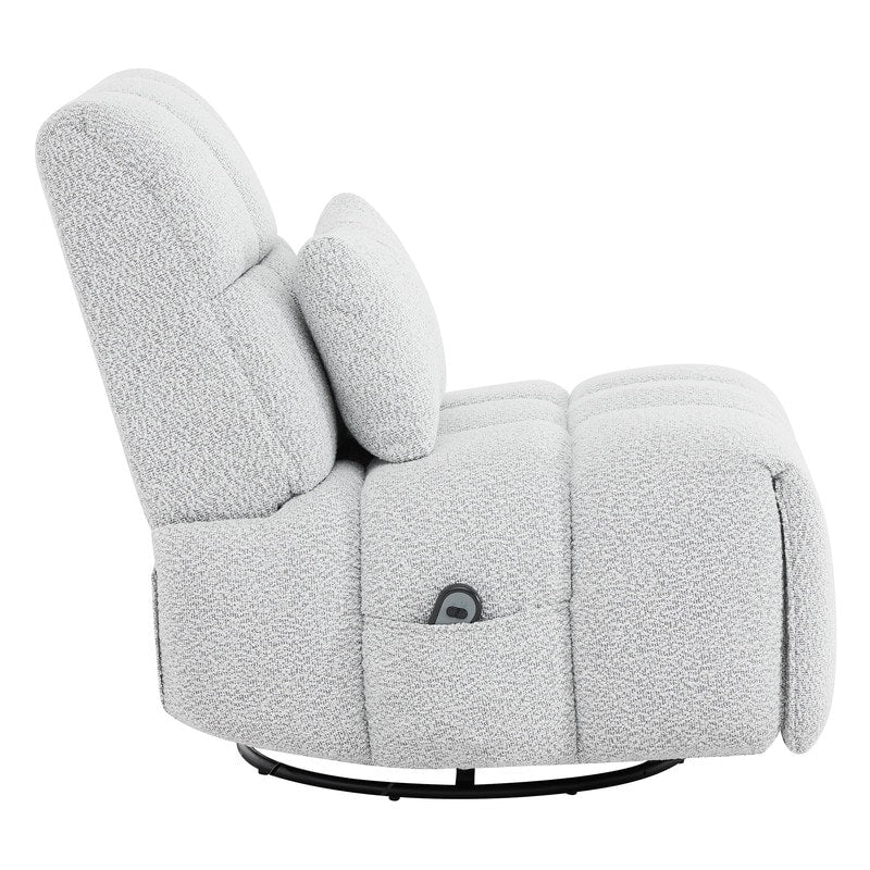 Poltrona reclinabile Cole Power Recliner girevole con supporto lombare