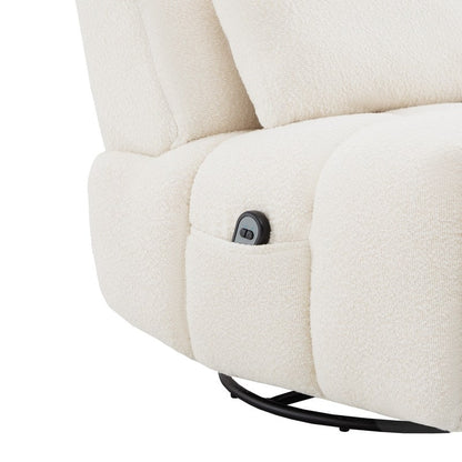 Poltrona reclinabile Cole Power Recliner girevole con supporto lombare