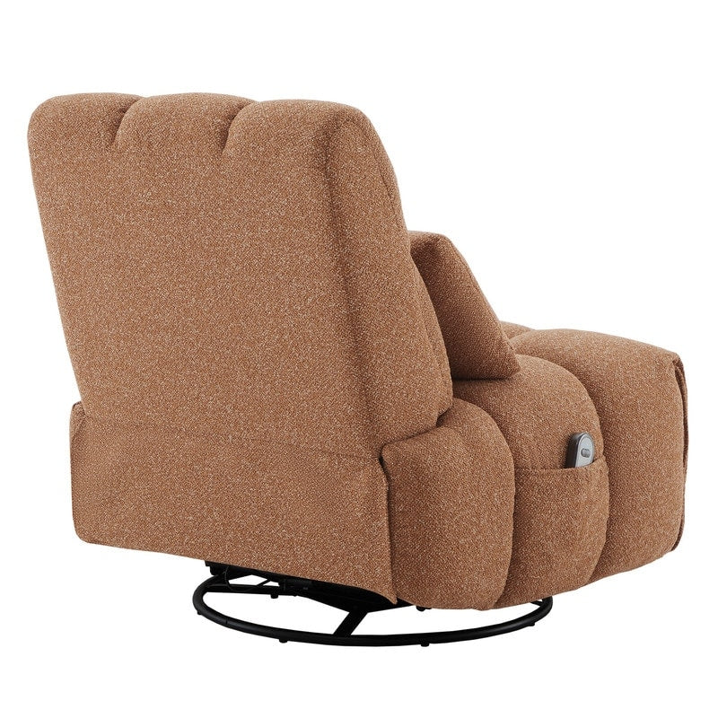 Poltrona reclinabile Cole Power Recliner girevole con supporto lombare