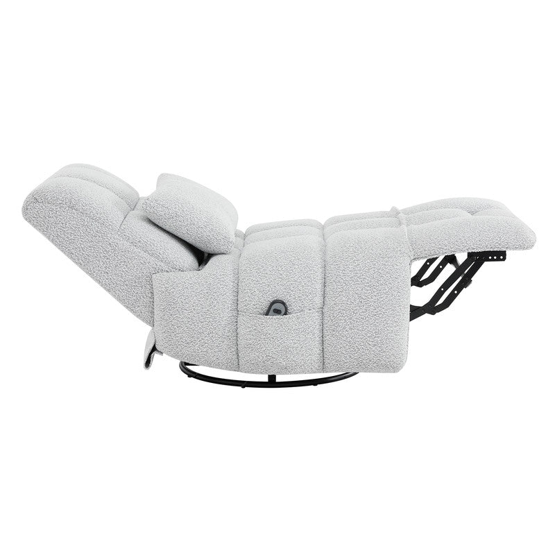 Poltrona reclinabile Cole Power Recliner girevole con supporto lombare