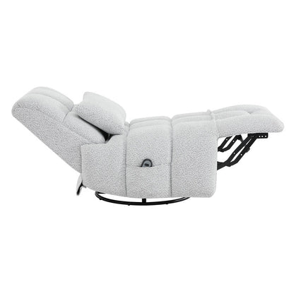 Poltrona reclinabile Cole Power Recliner girevole con supporto lombare