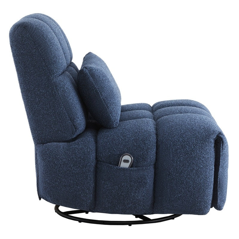 Poltrona reclinabile Cole Power Recliner girevole con supporto lombare