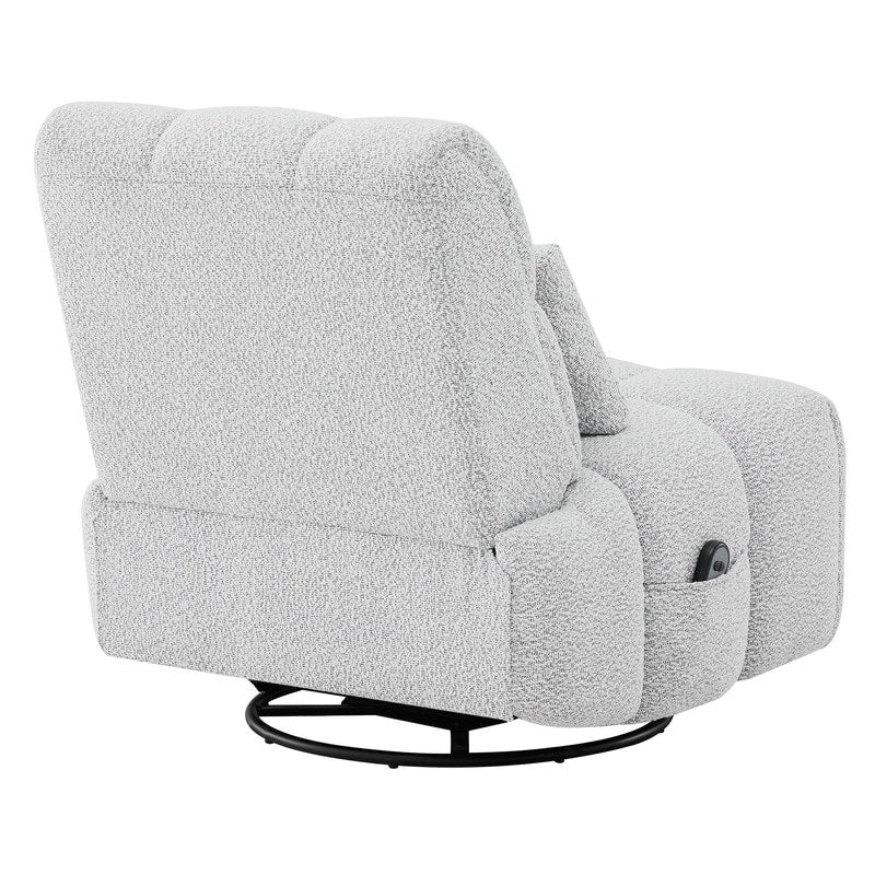 Poltrona reclinabile Cole Power Recliner girevole con supporto lombare