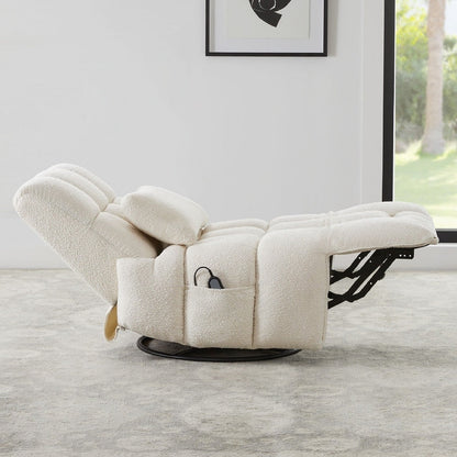 Poltrona reclinabile Cole Power Recliner girevole con supporto lombare