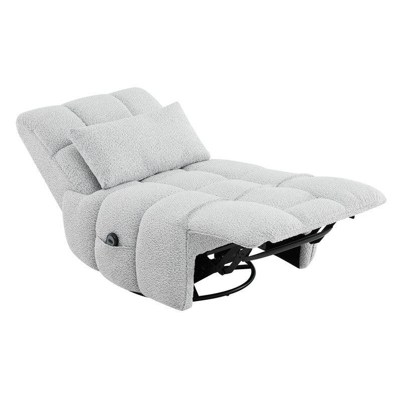 Poltrona reclinabile Cole Power Recliner girevole con supporto lombare