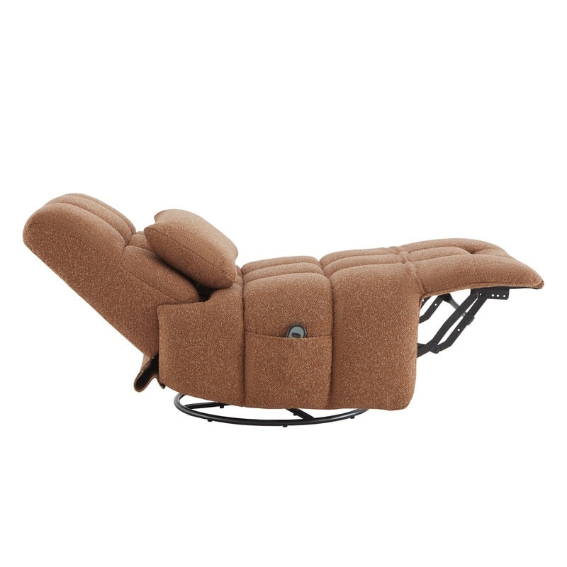 Poltrona reclinabile Cole Power Recliner girevole con supporto lombare