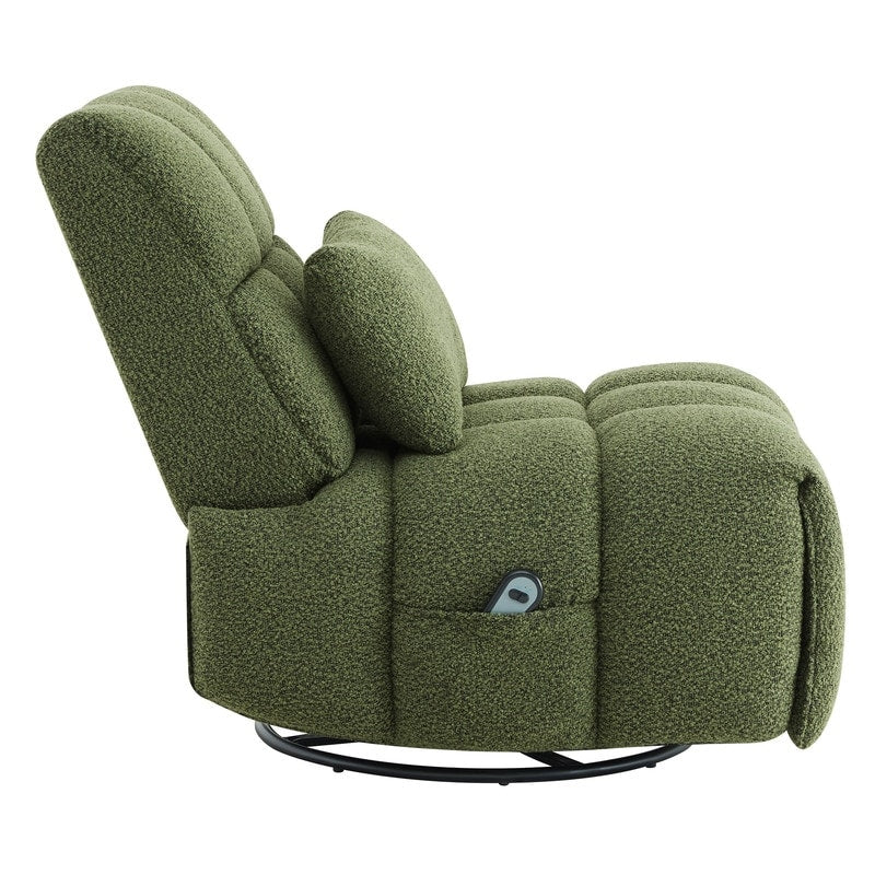 Poltrona reclinabile Cole Power Recliner girevole con supporto lombare