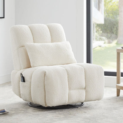 Poltrona reclinabile Cole Power Recliner girevole con supporto lombare
