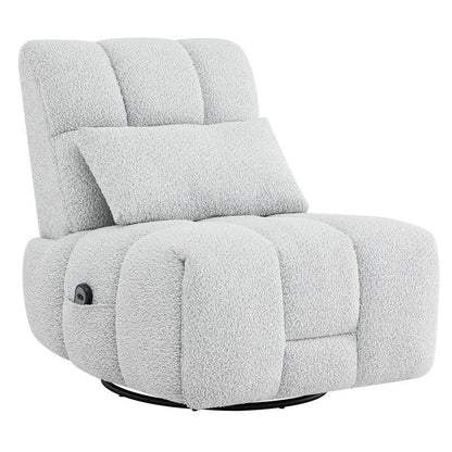 Poltrona reclinabile Cole Power Recliner girevole con supporto lombare