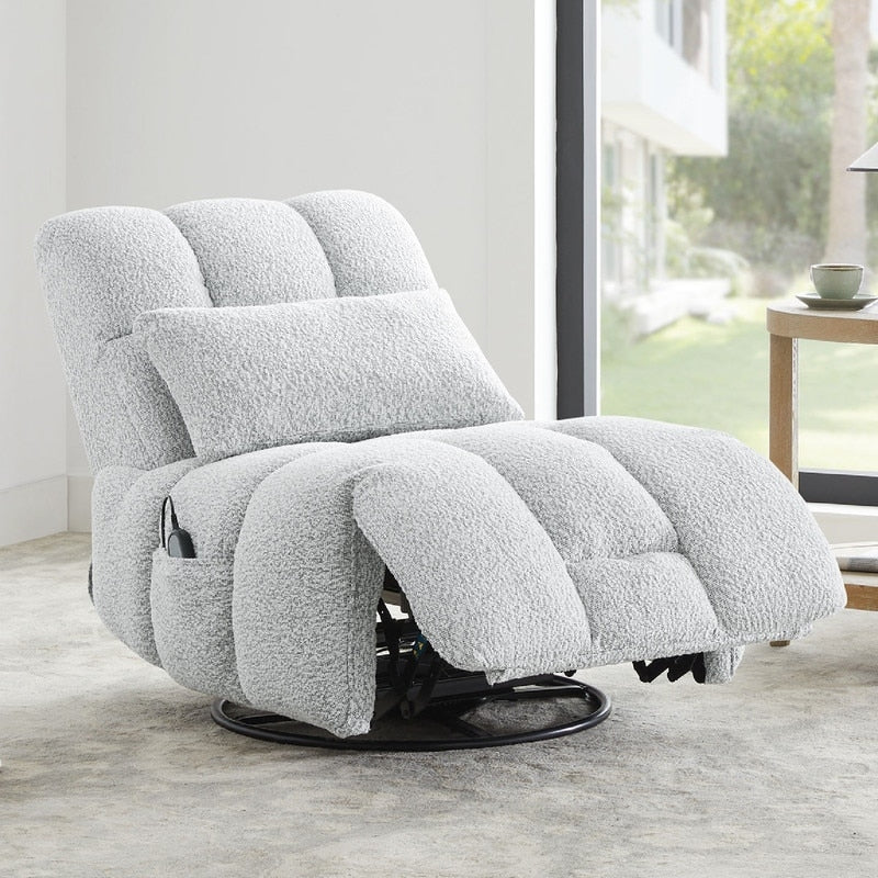 Poltrona reclinabile Cole Power Recliner girevole con supporto lombare