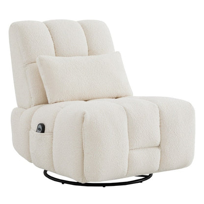Poltrona reclinabile Cole Power Recliner girevole con supporto lombare