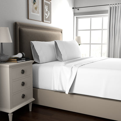 Set di lenzuola antipiega in misto cotone di lusso Color Sense 800TC