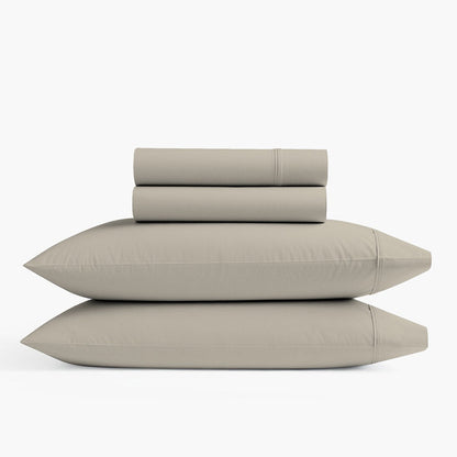 Set di lenzuola antipiega in misto cotone di lusso Color Sense 800TC