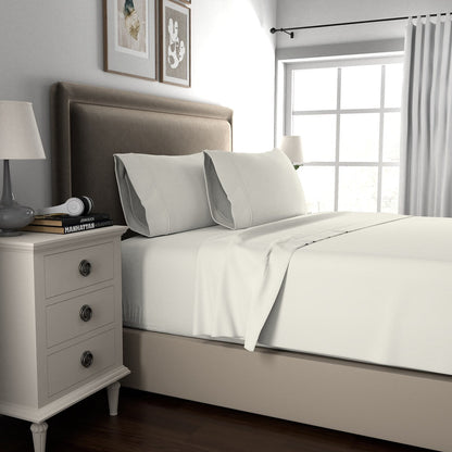 Set di lenzuola antipiega in misto cotone di lusso Color Sense 800TC