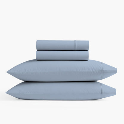 Set di lenzuola antipiega in misto cotone di lusso Color Sense 800TC