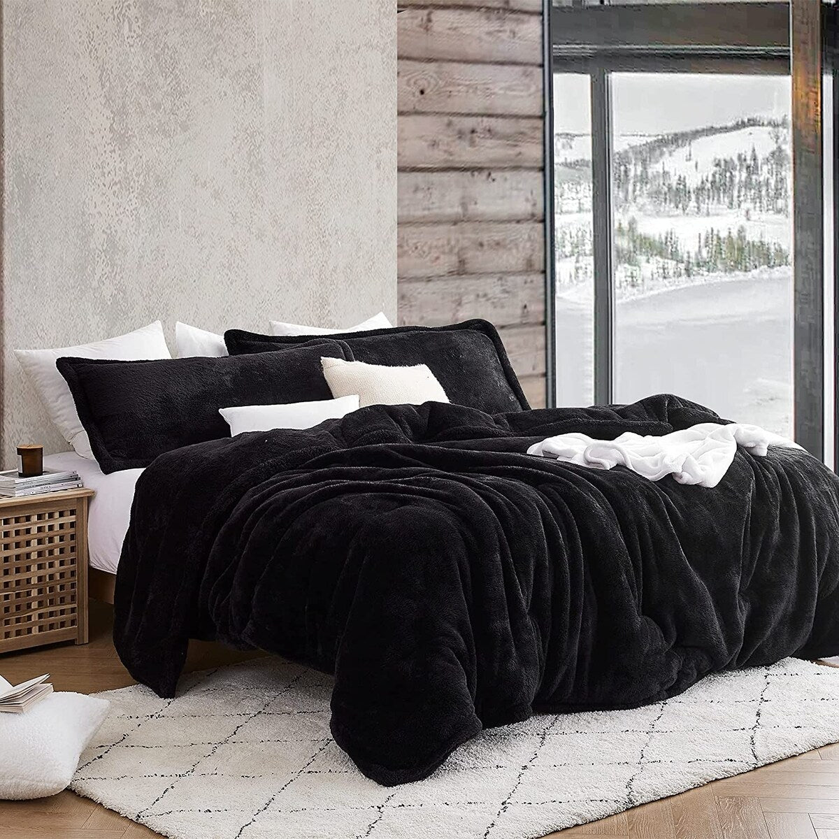 Il piumone oversize originale in peluche Coma Inducer® - Nightshift Nero
