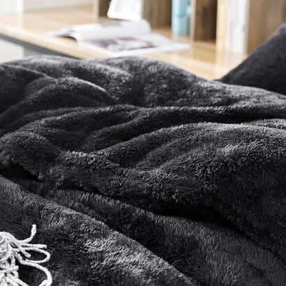 Il piumone oversize originale in peluche Coma Inducer® - Nightshift Nero