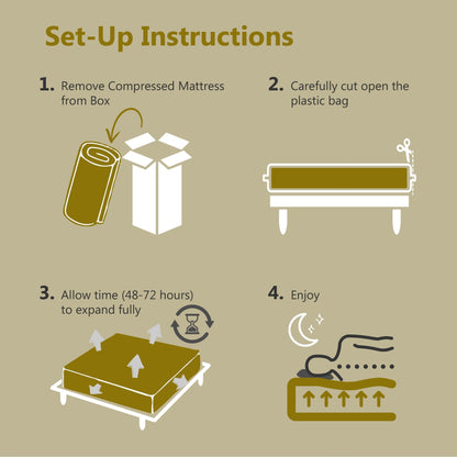 Materasso in memory foam ipoallergenico Comfiture Modern da 8 pollici di DreamMax