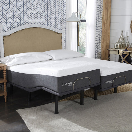 ComforPedic di BeautyRest Materasso NRGel da 12 pollici e set letto regolabile