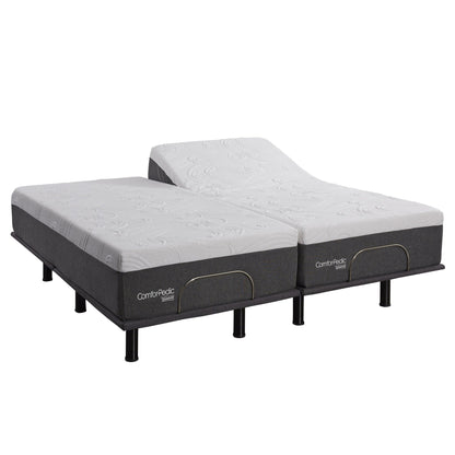 ComforPedic di BeautyRest Materasso NRGel da 12 pollici e set letto regolabile