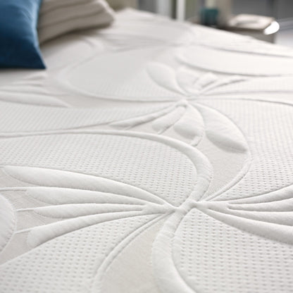 ComforPedic di Beautyrest Scegli il tuo comfort Set di materassi in memory foam gel da 10 pollici - Bianco - Bianco/Marrone