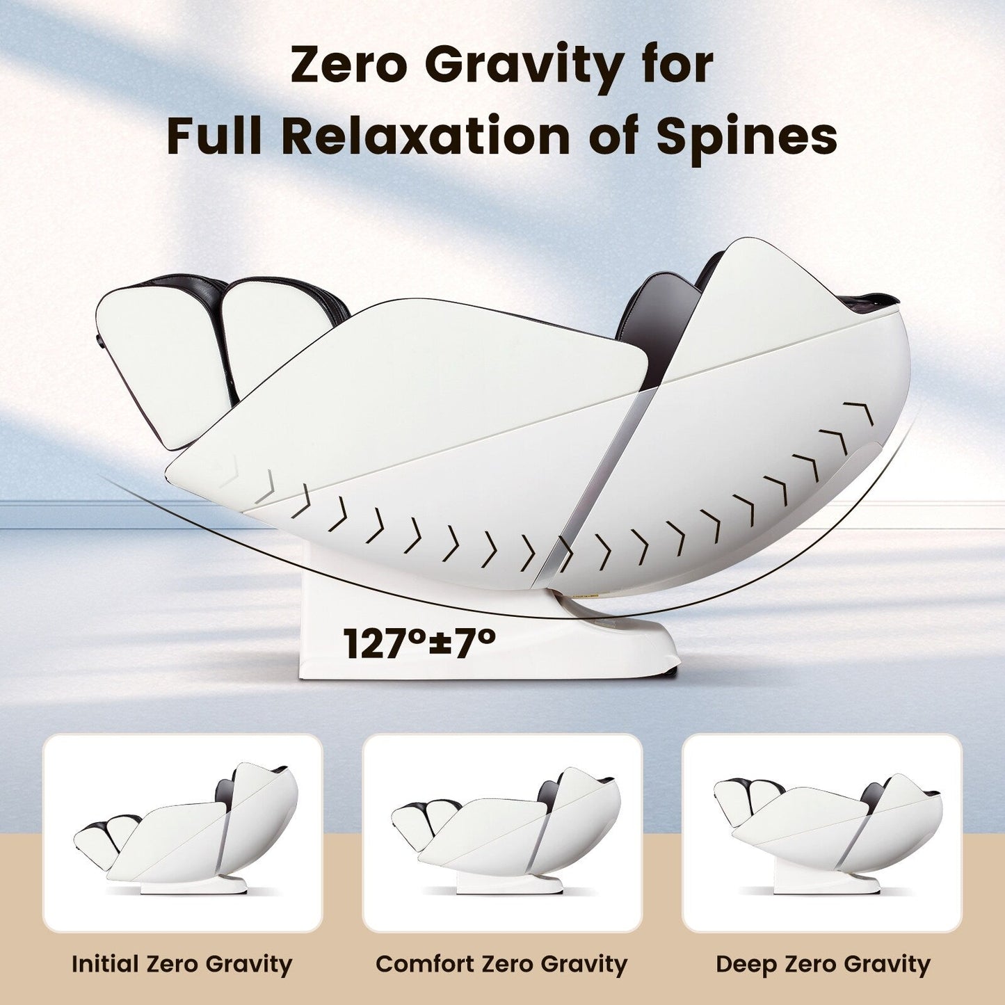 Poltrona massaggiante per tutto il corpo con rullo riscaldante per i piedi con controllo vocale