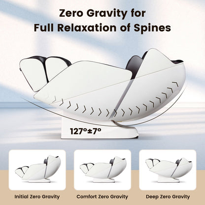 Poltrona massaggiante per tutto il corpo con rullo riscaldante per i piedi con controllo vocale