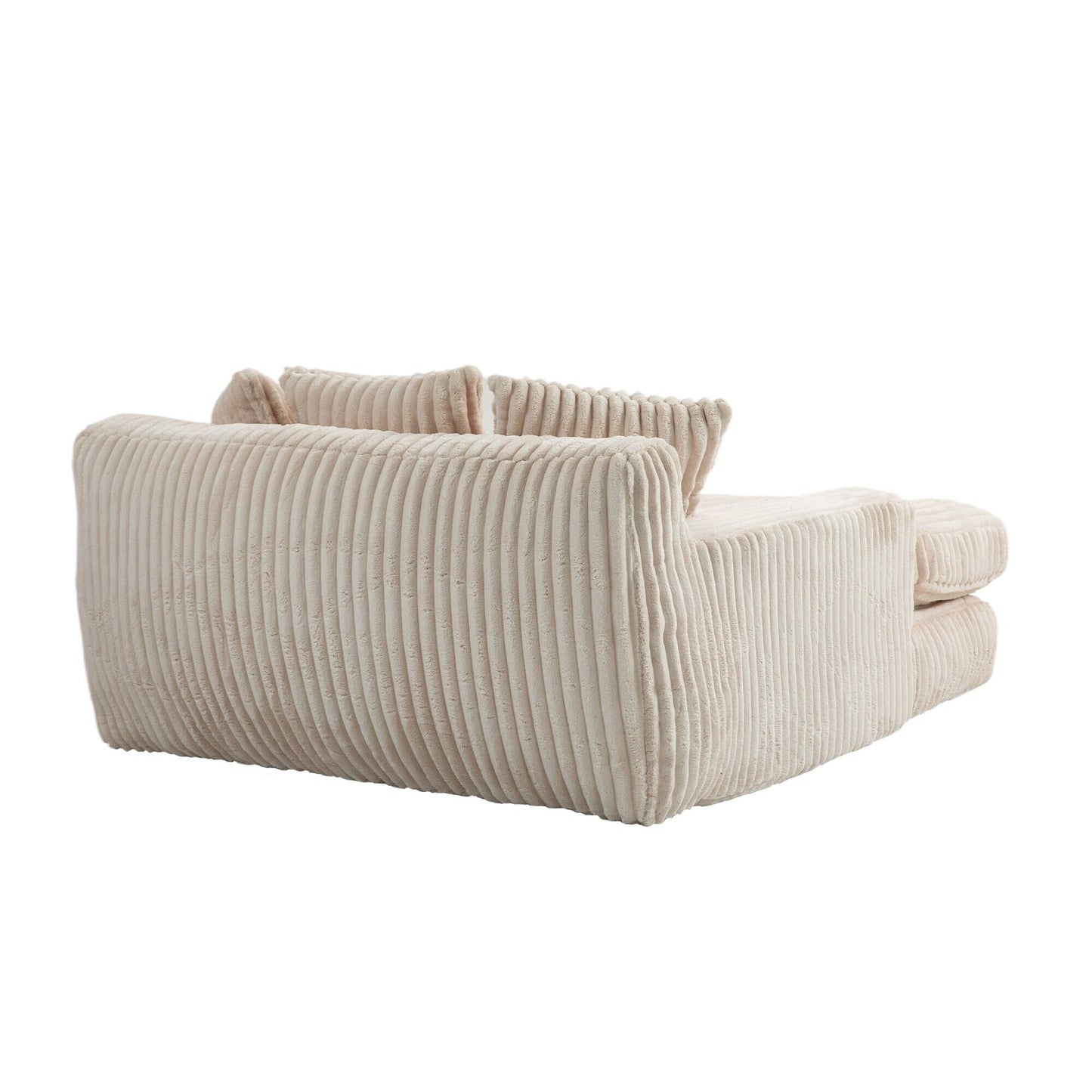 Divano letto in velluto a coste con imbottitura in spugna altamente elastica, divano senza installazione per soggiorno