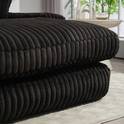 Divano letto in velluto a coste con imbottitura in spugna altamente elastica, divano senza installazione per soggiorno