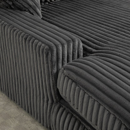 Divano letto in velluto a coste con imbottitura in spugna altamente elastica, divano senza installazione per soggiorno