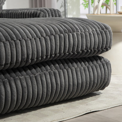 Divano letto in velluto a coste con imbottitura in spugna altamente elastica, divano senza installazione per soggiorno