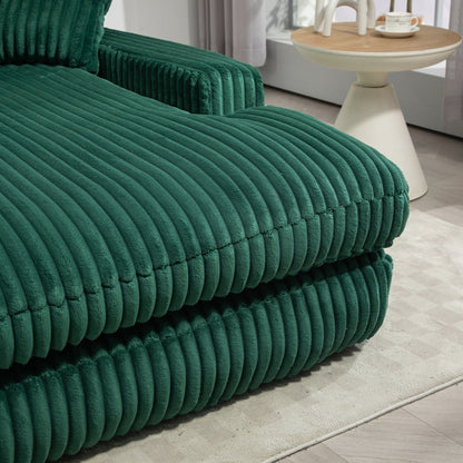 Divano letto in velluto a coste con imbottitura in spugna altamente elastica, divano senza installazione per soggiorno