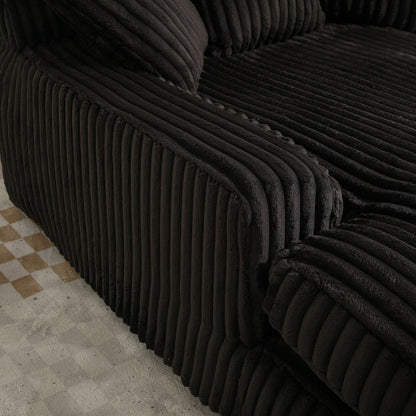 Divano letto in velluto a coste con imbottitura in spugna altamente elastica, divano senza installazione per soggiorno