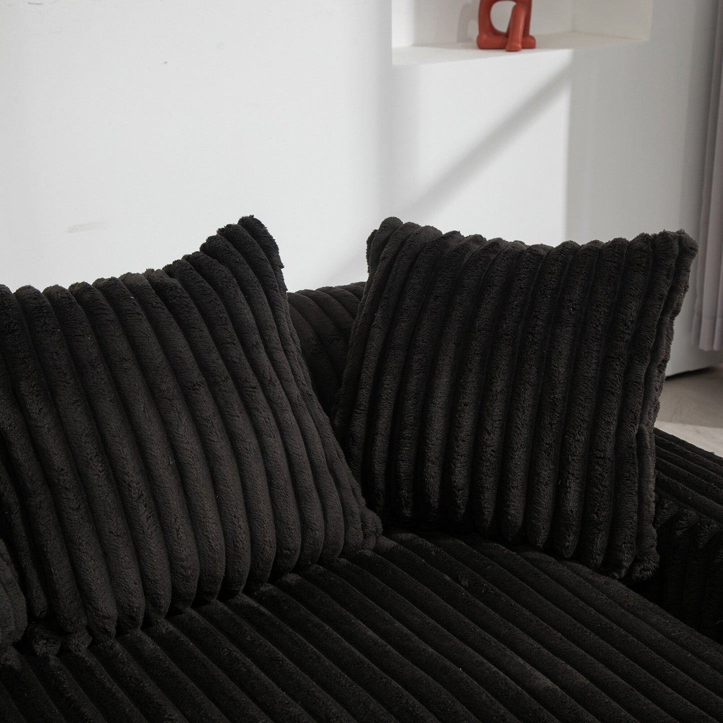 Divano letto in velluto a coste con imbottitura in spugna altamente elastica, divano senza installazione per soggiorno