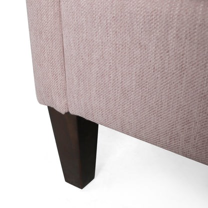 Comodo divano a 3 posti con gambe in legno