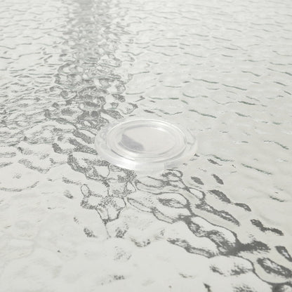 Set da pranzo per esterni commerciale da 7 pezzi con tavolo in vetro e 6 sedie