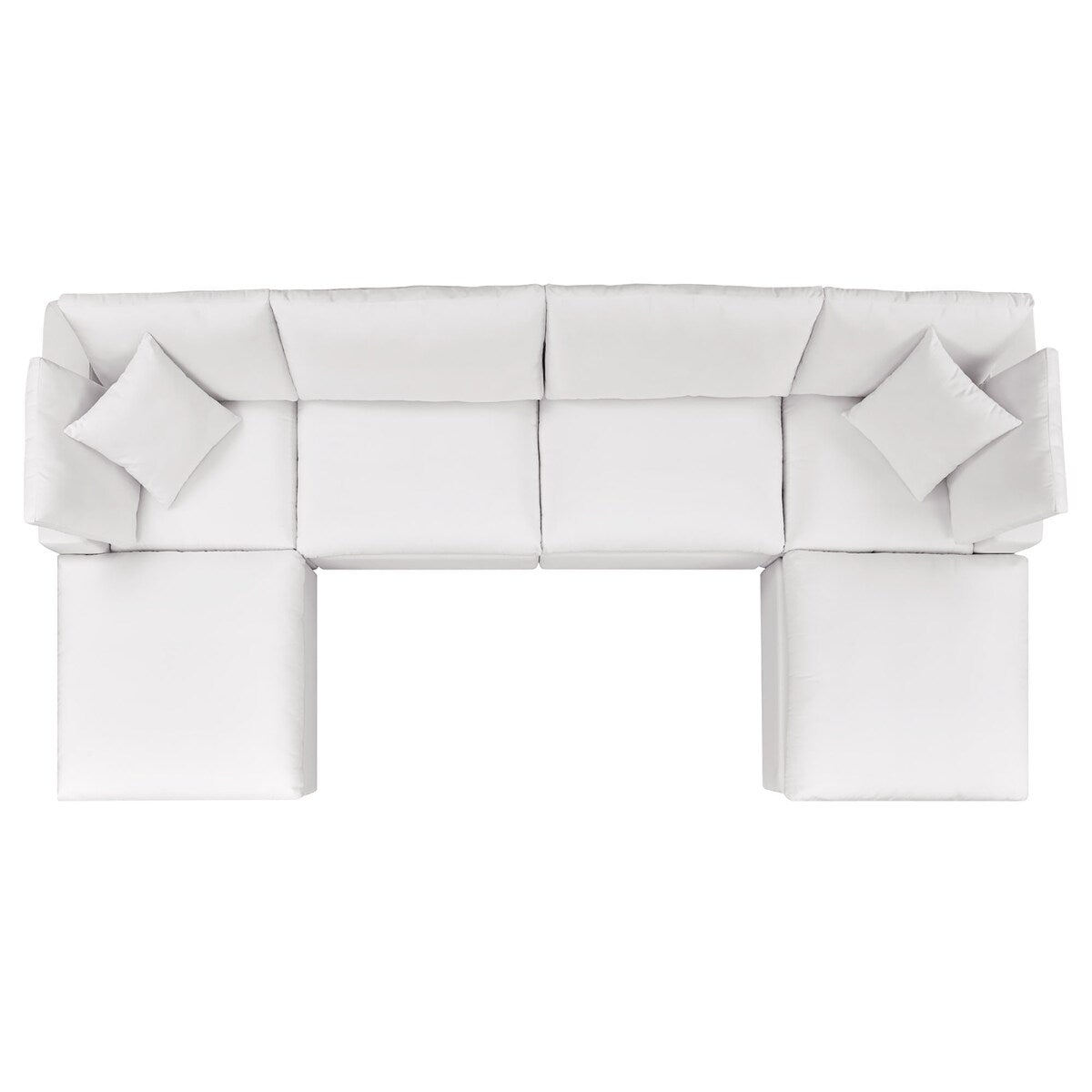 Divano componibile per patio da esterno in 6 pezzi Commix