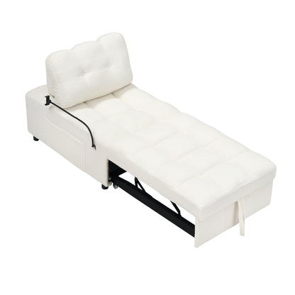 Divano compatto in tessuto Teddy - Divano letto convertibile da 40,20 pollici per piccoli spazi in soggiorno o in ufficio