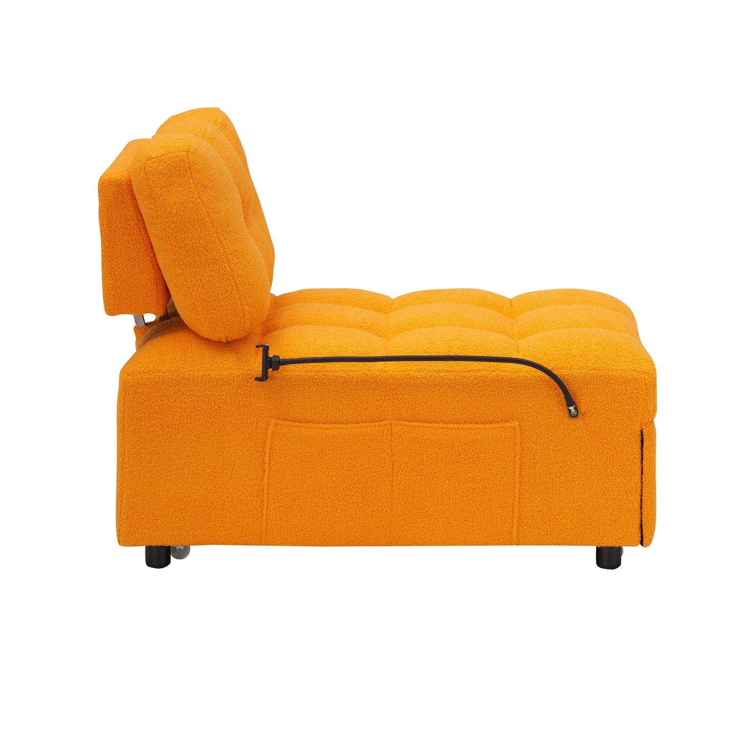 Divano compatto in tessuto Teddy - Divano letto convertibile da 40,20 pollici per piccoli spazi in soggiorno o in ufficio