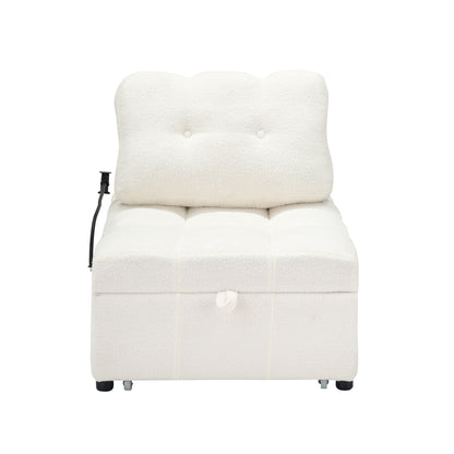 Divano compatto in tessuto Teddy - Divano letto convertibile da 40,20 pollici per piccoli spazi in soggiorno o in ufficio