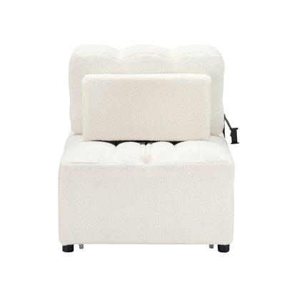 Divano compatto in tessuto Teddy - Divano letto convertibile da 40,20 pollici per piccoli spazi in soggiorno o in ufficio