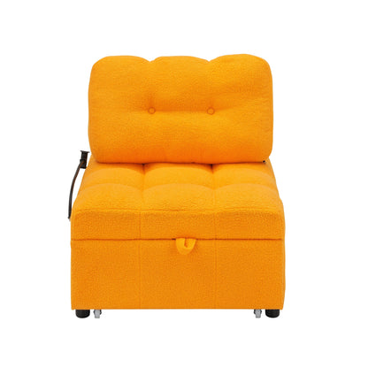 Divano compatto in tessuto Teddy - Divano letto convertibile da 40,20 pollici per piccoli spazi in soggiorno o in ufficio