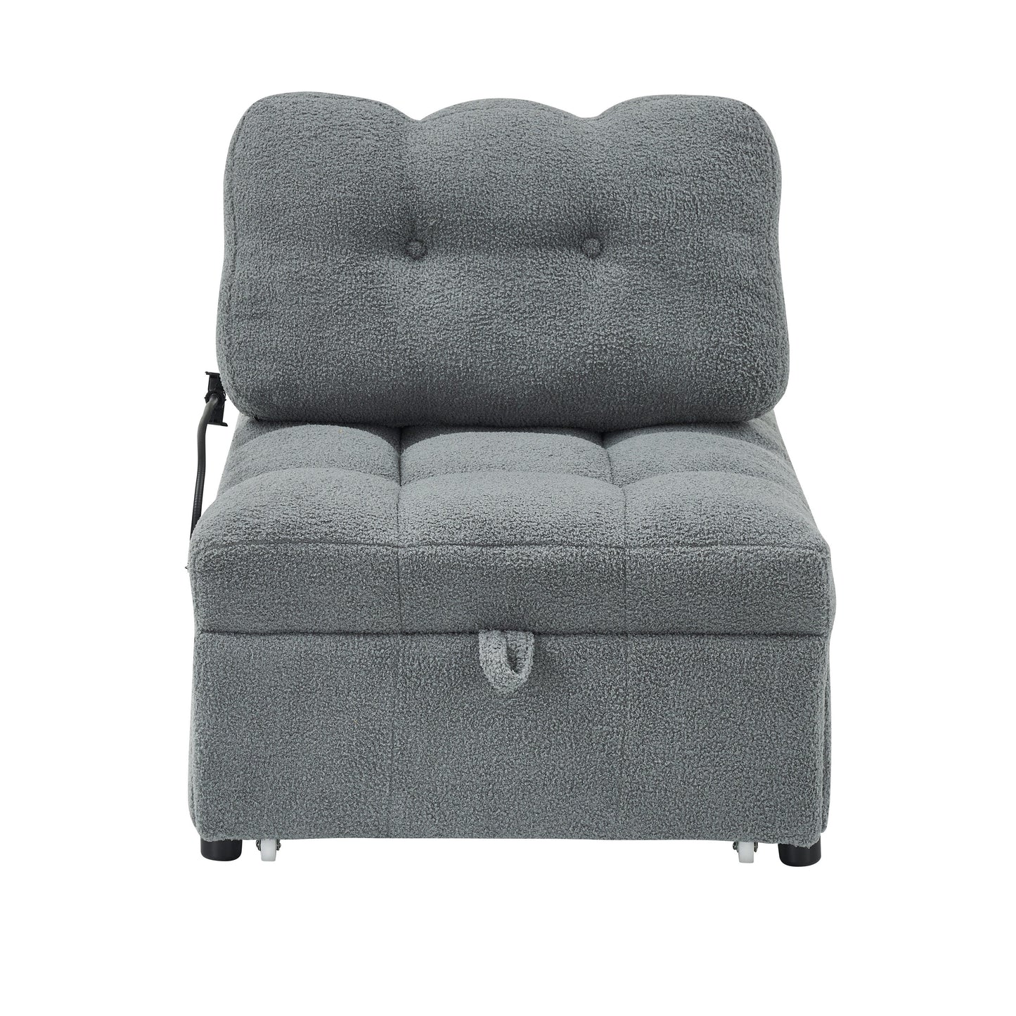 Divano compatto in tessuto Teddy - Divano letto convertibile da 40,20 pollici per piccoli spazi in soggiorno o in ufficio