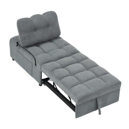 Divano compatto in tessuto Teddy - Divano letto convertibile da 40,20 pollici per piccoli spazi in soggiorno o in ufficio