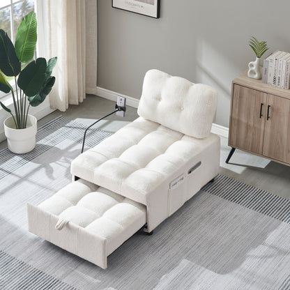 Divano compatto in tessuto Teddy - Divano letto convertibile da 40,20 pollici per piccoli spazi in soggiorno o in ufficio