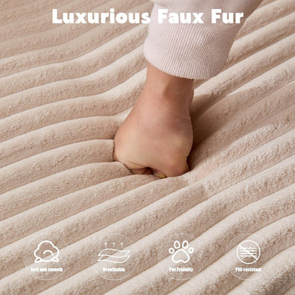 Divano componibile a compressione con chaise longue a forma di L, divano letto modulare con seduta profonda per soggiorno, camera da letto, velluto a coste