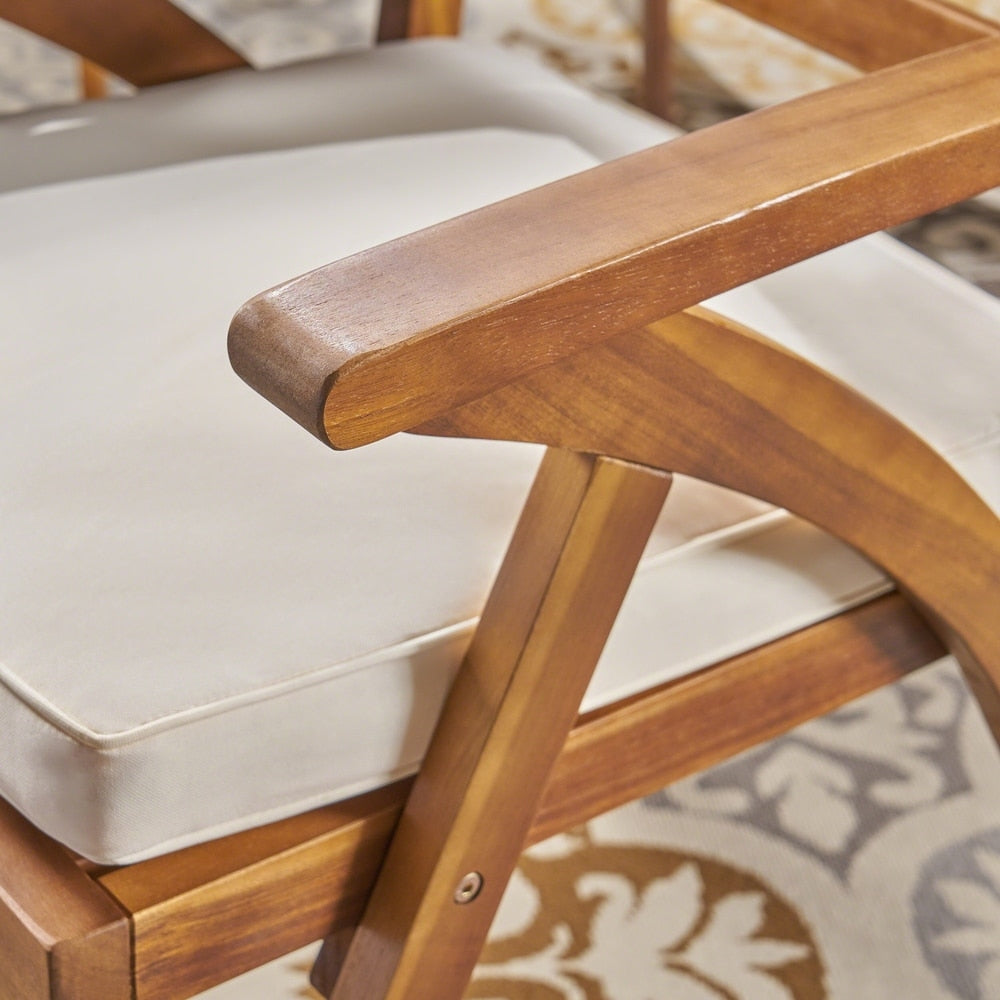 Set da pranzo da esterno Concord da 7 pezzi in legno di acacia di Christopher Knight Home